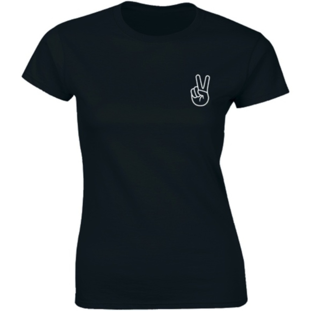 Peace Sign Fingers Hand Sign Peace Symbol T-shirt